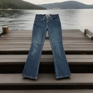Levis 515 Bootcut Jeans 4 Short (28x28.5) Blue Denim Stretch Womens Cotton Blend